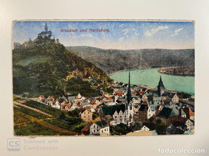 Postais: TARJETA POSTAL. ALEMANIA. BRAUBACH UND MARKSBURG. MEDIDAS APROX.: 13.5 X 9 CM