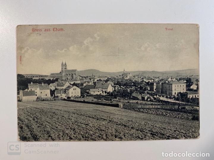 Postais: TARJETA POSTAL. ALEMANIA. GRUSS AUS CHAM. TOTAL. MEDIDAS APROX.: 13.5 X 9 CM