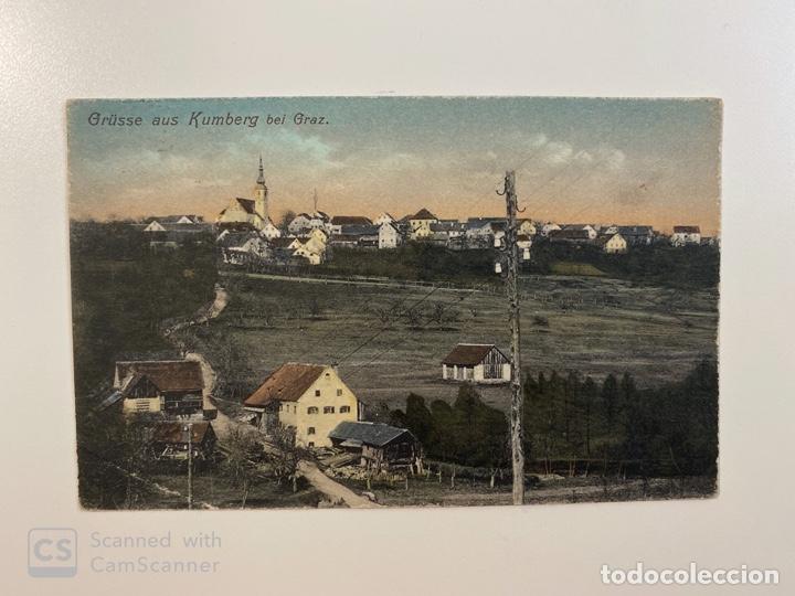 Postais: TARJETA POSTAL. ALEMANIA. AGR&Uuml;SSE AUS KUMBERG BEI GRAZZ. MEDIDAS APROX.: 13.5 X 9 CM