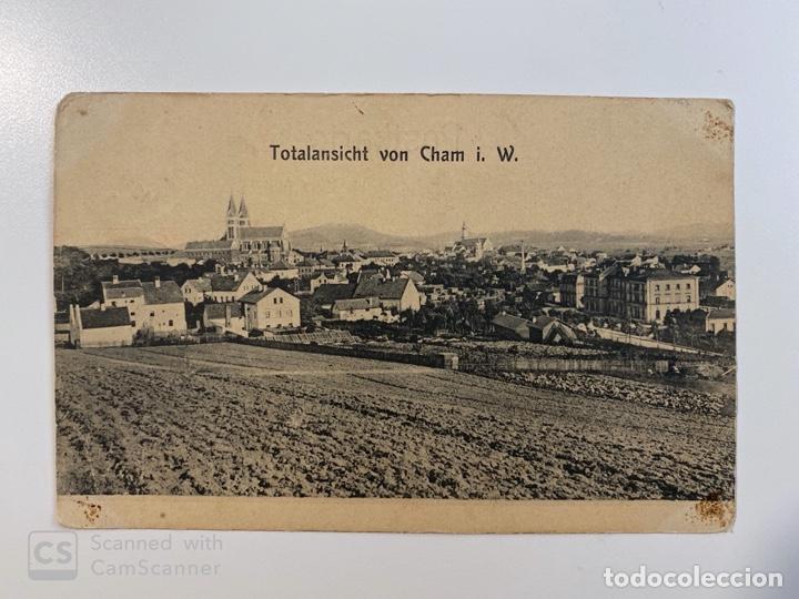 Postais: TARJETA POSTAL. ALEMANIA. TOTALANSICHT VON CHAM I.W. MEDIDAS APROX.: 13.5 X 9 CM