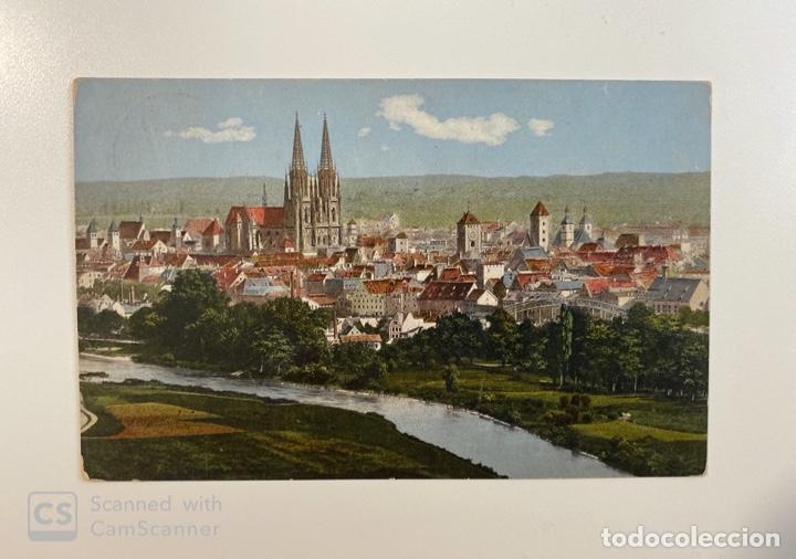 Postcards: TARJETA POSTAL. ALEMANIA.PANORAMA RAGENSBURG. MEDIDAS APROX.: 13.5 X 9 CM