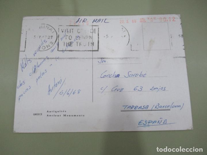 Postales: Greece - Antiquit&eacute;s. Ancient Monuments - Escrita - Foto 2