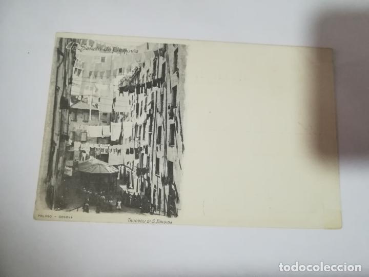 Postcards: TARJETA POSTAL. ITALIA. UN SALUDO DA GENOVA. TRUOGOLI DI S.BRIGIDA. PELOSO