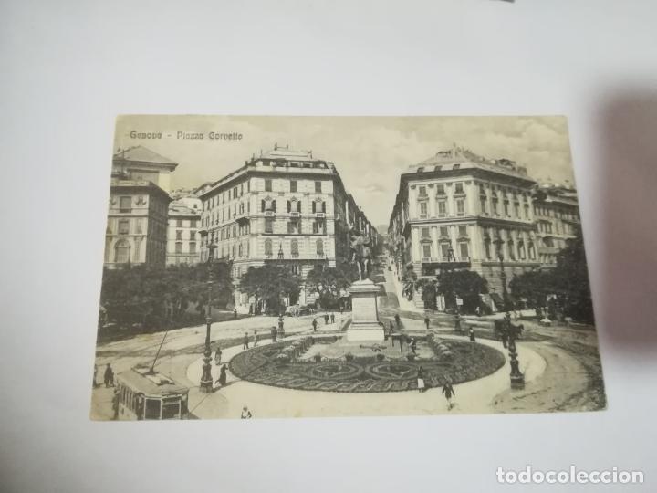 Postcards: TARJETA POSTAL. ITALIA. GENOVA. PIAZZA CORVETTO. STA