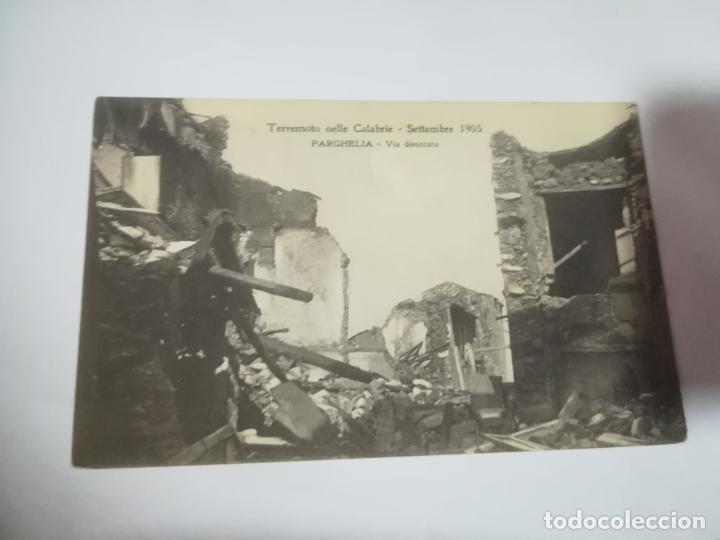 Postcards: TARJETA POSTAL. ITALIA. PARGHELIA. VIA DIOCCATA. TERREMOTO NELLE CALABRIE. 1905