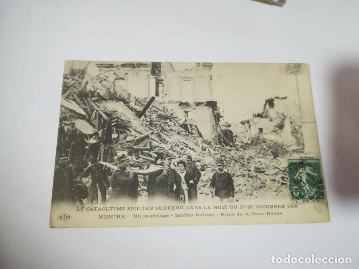 Postcards: TARJETA POSTAL. ITALIA. LE CATACLYSME SICILIEN SURVENU DANS LA NUIT DU 1908