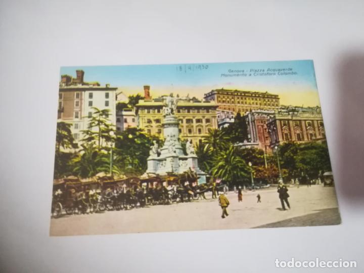 Postcards: TARJETA POSTAL. ITALIA. GENOVA. PIAZZA ACQUAVERDE. MONUMENTO A CRISTOFORO COLOMBO. F.CALI