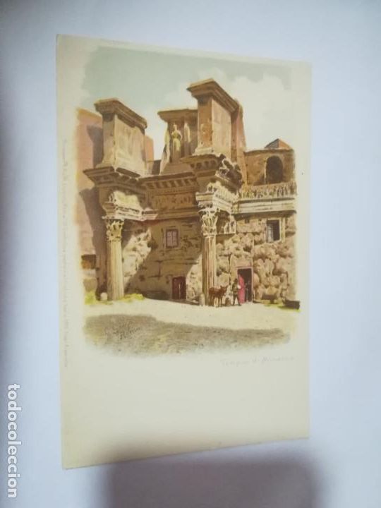 Postcards: TARJETA POSTAL. ITALIA. TEMPLO DE MINERVA. MEISSNER & BUCH