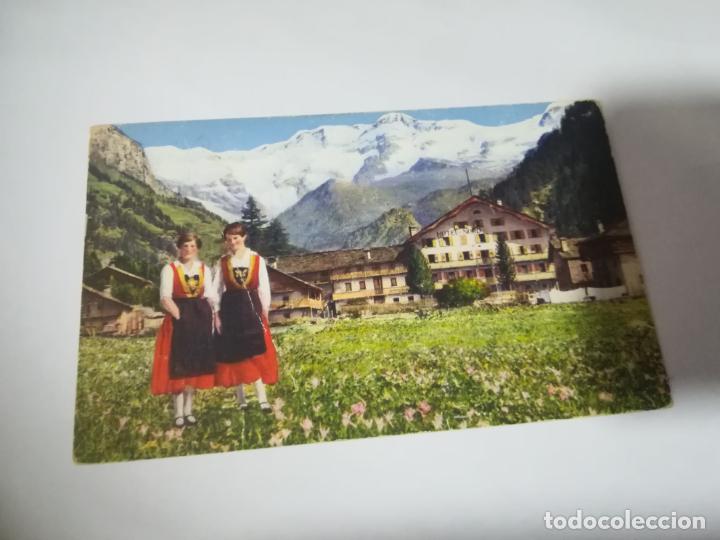 Postales: TARJETA POSTAL. ITALIA. GRESSONEY ST JEAN. HOTEL DU NORD E MONT-ROSE.