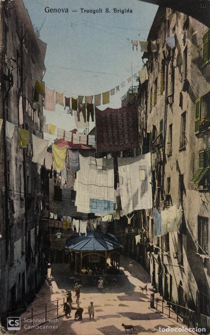 Postcards: TARJETA POSTA DE GENOVA- TRUGOLL S.BRIGIDA.