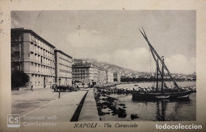 Postcards: TARJETA POSTAL DE NAPOLI-VIA CARACCIOLO