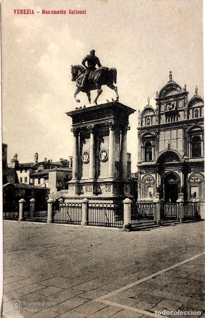 Postcards: TARJETA POSTAL DE VENEZIA-MONUMENTO COLLEONI.