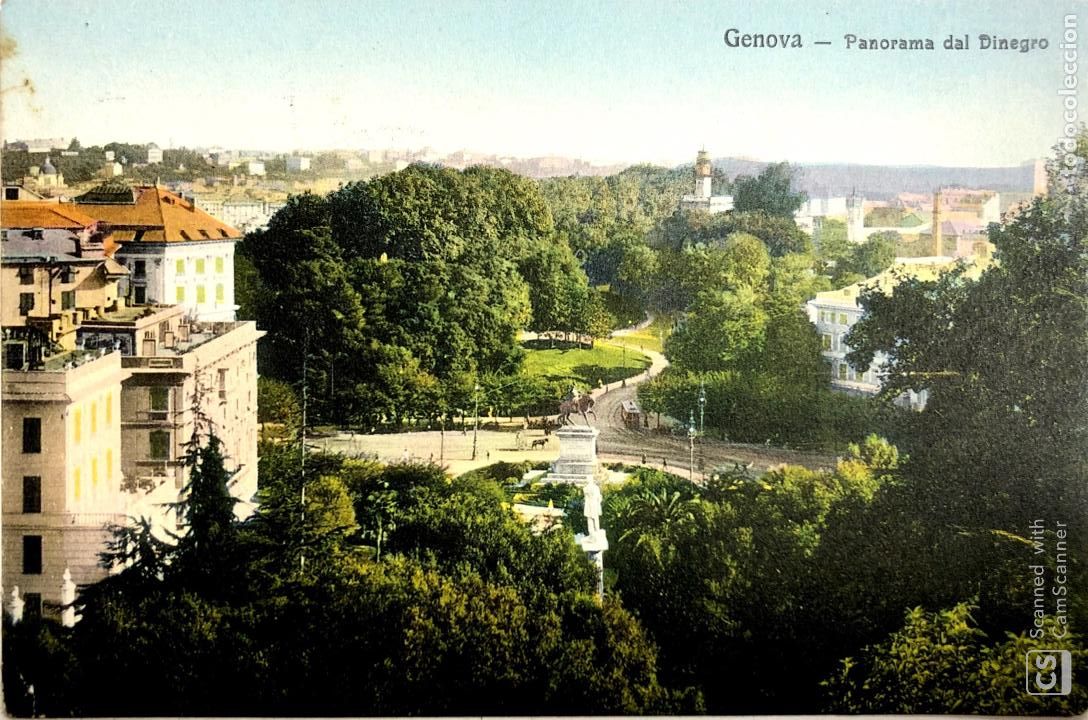 Postcards: TARJETA POSTAL DE GENOVA-PANORAMA DEL DINEGRO.