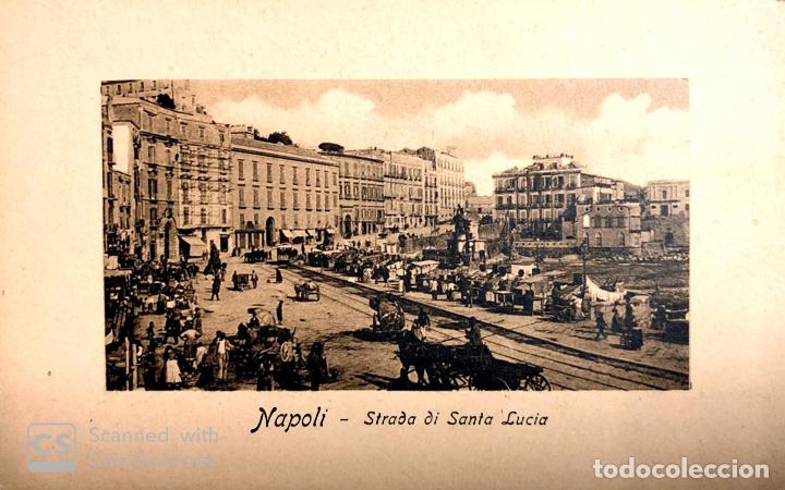 Postcards: TARJETA POSTAL DE NAPOLI- STRADA DI SANTA LUCIA