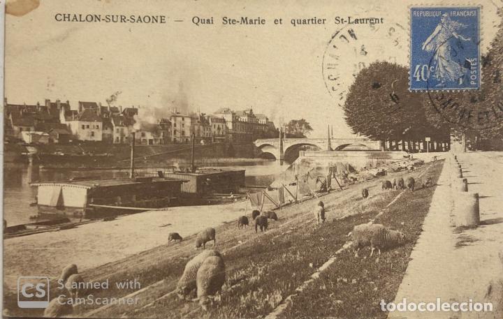 Postcards: TARJETA POSTAL DE CHALON-SUR-SAONE- QUAI STE-MARIE ET QUARTIER. ST-LAURENT.