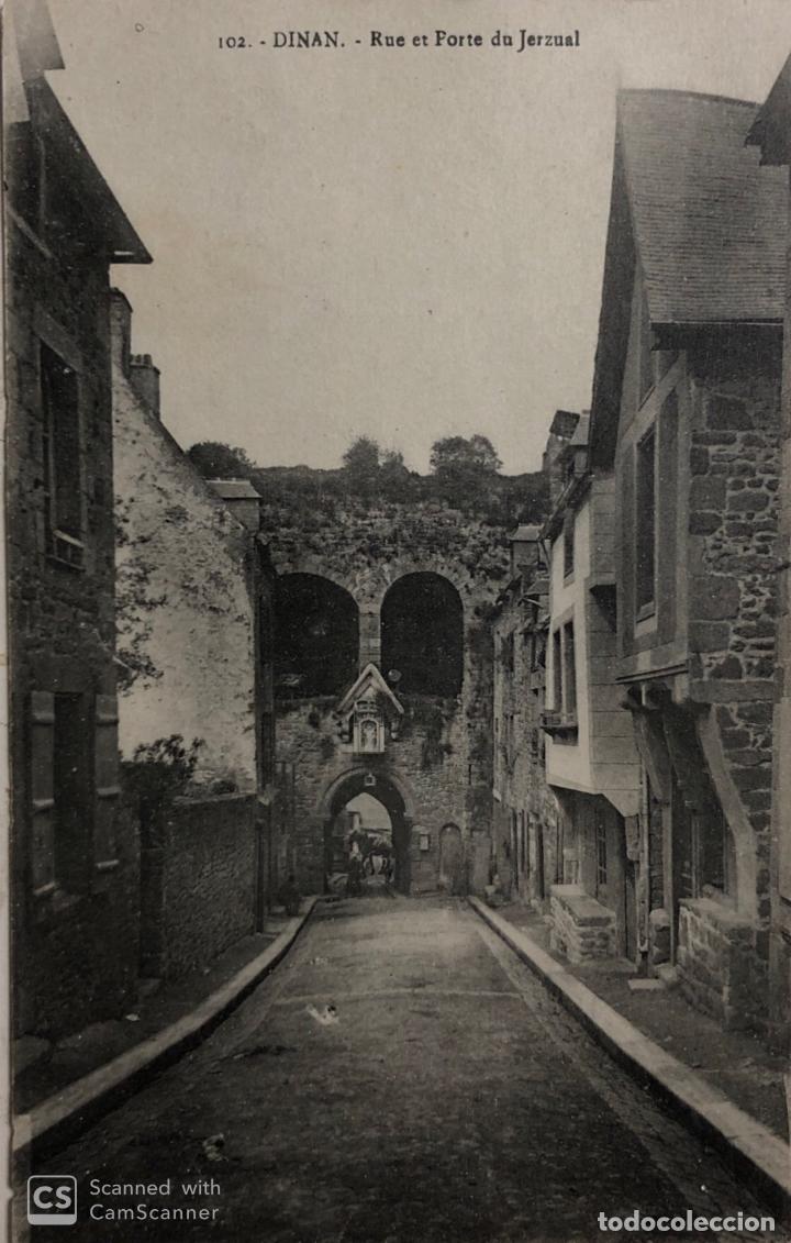 Postales: TARJETA POSTAL DE FRANCIA- DINAN- RUE ET PORTE DU JERZUAL.