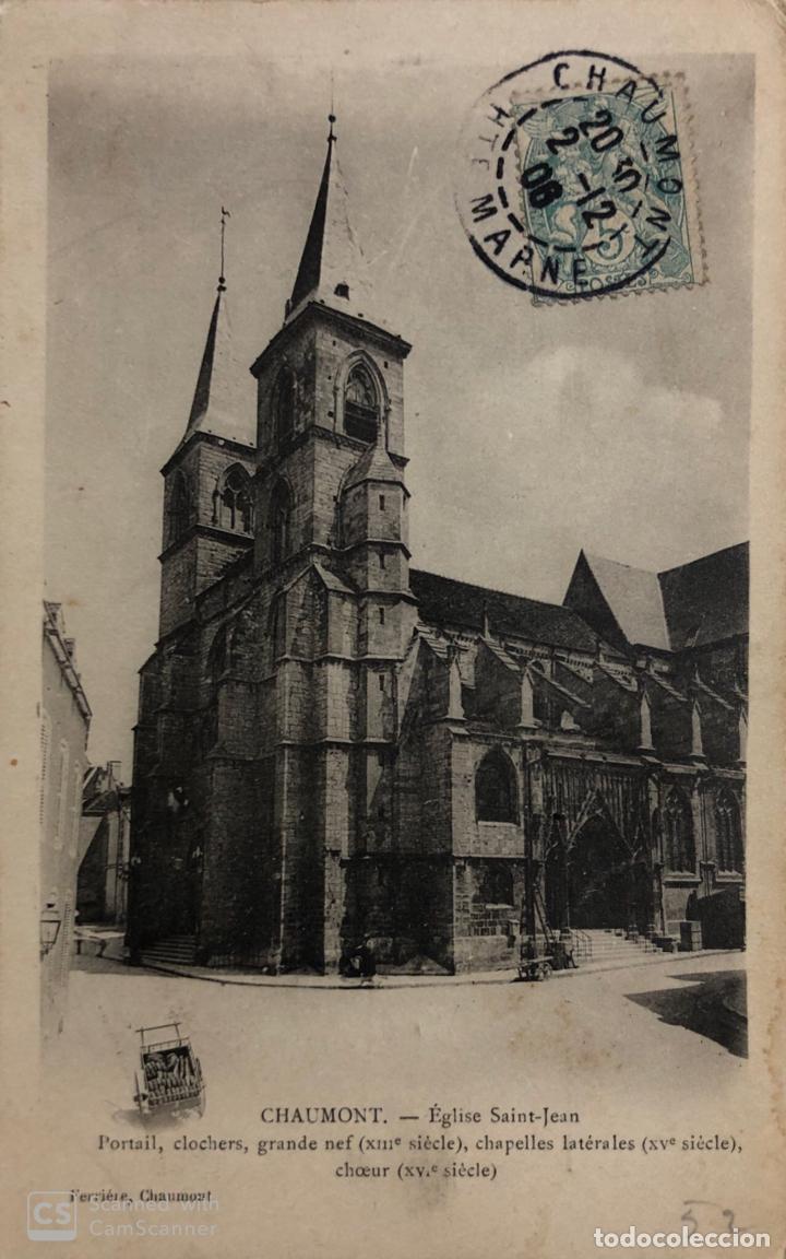 Cartoline: TARJETA POSTAL DE FRANCIA- CHAUMONT-EGLISE SAINT-JEAN.