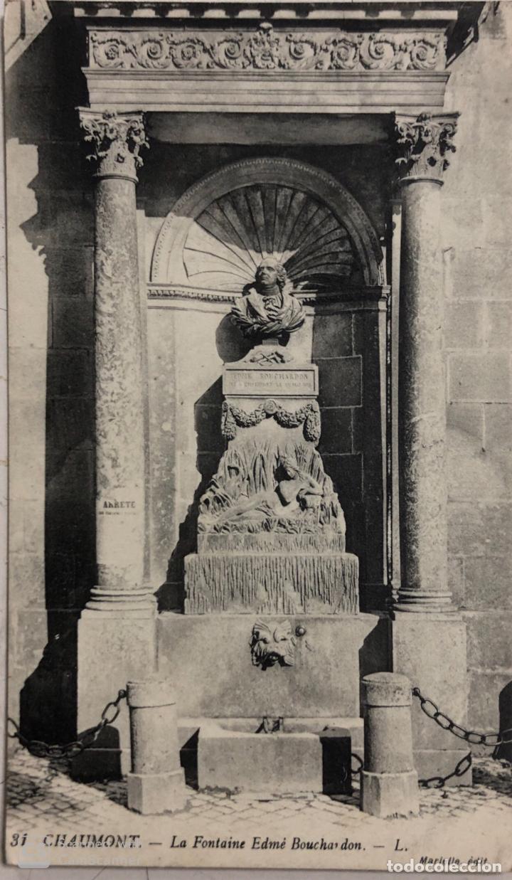 Cartoline: TARJETA POSTAL DE FRANCIA- CHAUMONT-LA FONTAINE EDME BOUCHARDON.