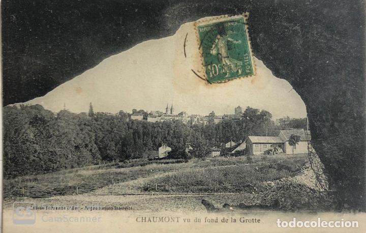 Cartoline: TARJETA POSTAL DE FRANCIA- CHAUMONT-VU DU FOND DE LA GROTTE