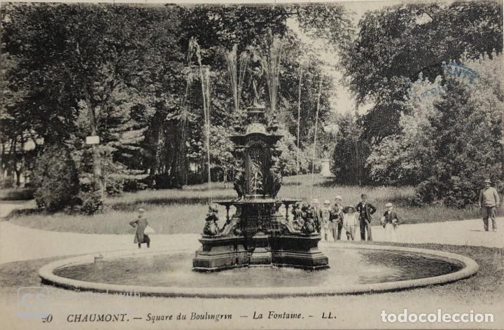 Cartoline: TARJETA POSTAL DE FRANCIA- CHAUMONT- SQUARE DU BOULINGRIN.- LA FONTAINE.