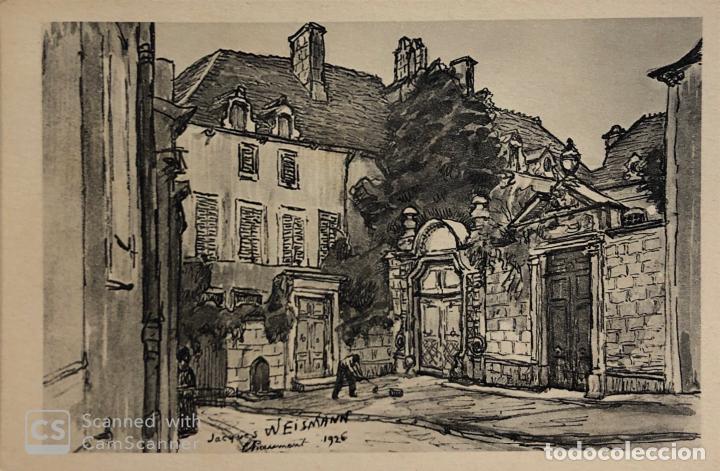Postcards: TARJETA POSTAL DE FRANCIA- CHAUMONT- VIEUX HOTELS D'APRES UN DESSIN DE J.WEISMAN..