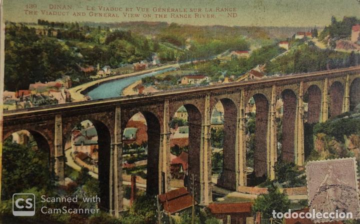 Postais: TARJETA POSTAL DE FRANCIA-DINAN. LE VIADUC ET VUE GENERALE SUR LA RANCE.