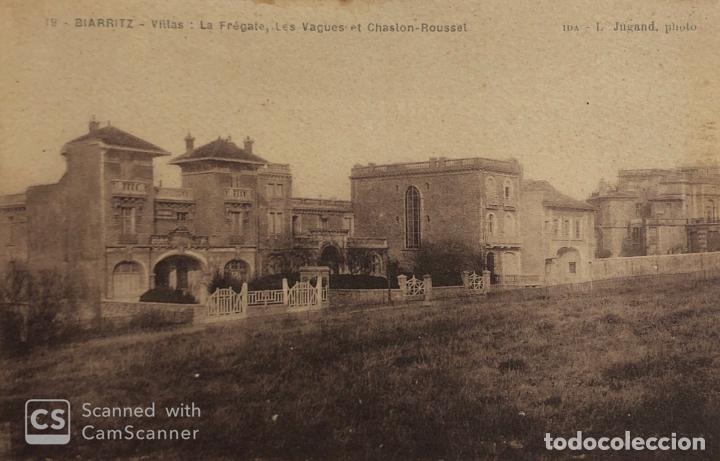 Postais: TARJETA POSTAL DE FRANCIA-BIARRITZ: LA FRAGATE LES VAGUES ET CHASLON-ROUSSEL.
