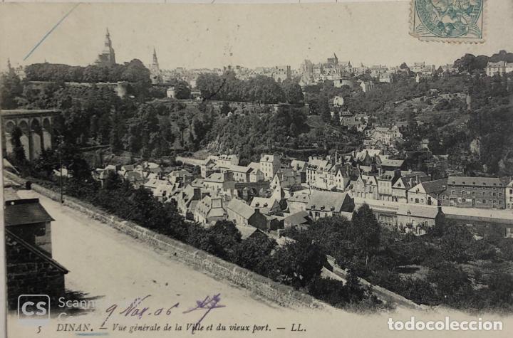 Cartes Postales: TARJETA POSTAL DE FRANCIA-DINAN, VUE GENERALE DE LA VILLE ET DU VIEUX PORT.