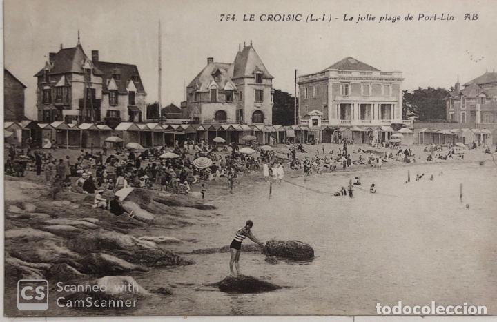 Cartes Postales: TARJETA POSTAL DE FRANCIA LE CROISIC. LA JOLIE PLAGE DE PORT LIN.