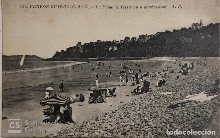 Postcards: TARJETA POSTAL DE FRANCIA-PERROS GUIREC. LA PLAGE DE TRETRAOU A MAREE BASSE.