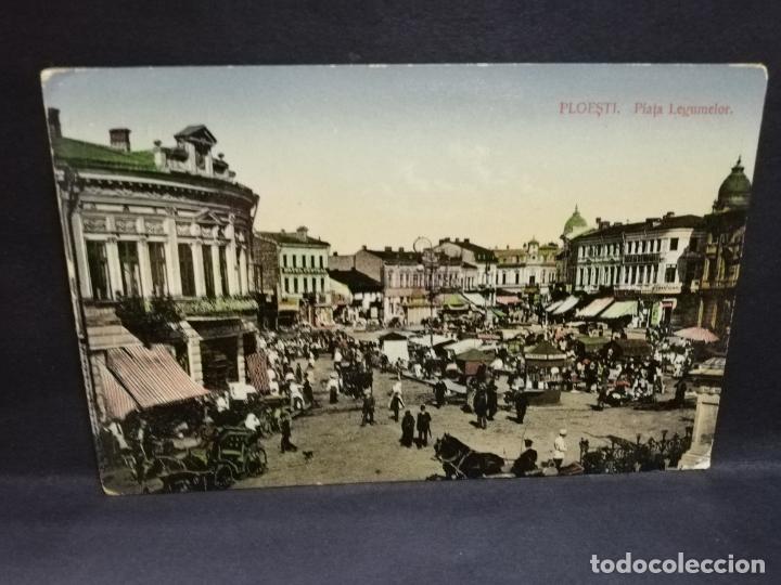 Postales: TARJETA POSTAL DE ROMANIA. PLOESTI. PIATA LEGUMELOR.