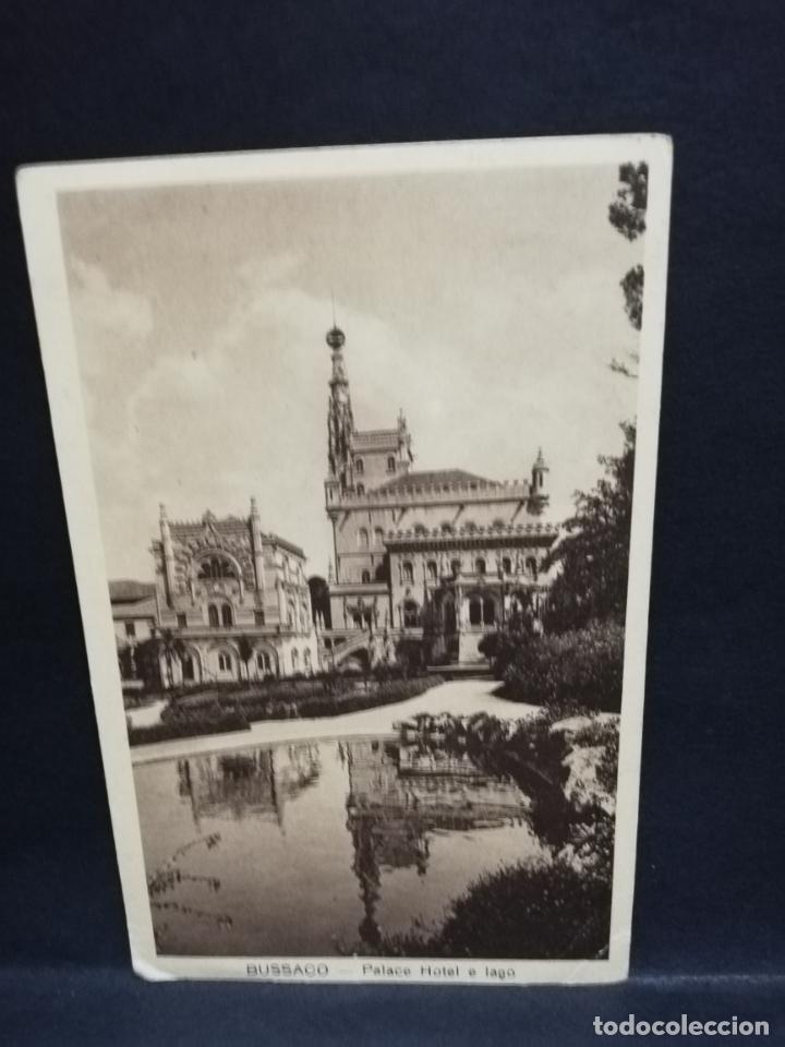 Postales: TARJETA POSTAL DE PORTUGAL. BUSSACO. PALACE HOTEL E LAGO.
