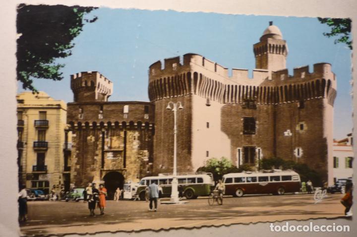 Postales: POSTAL PERPIGNAN CASTILLO -COLOREADA  ESCRITA  CM - Foto 1