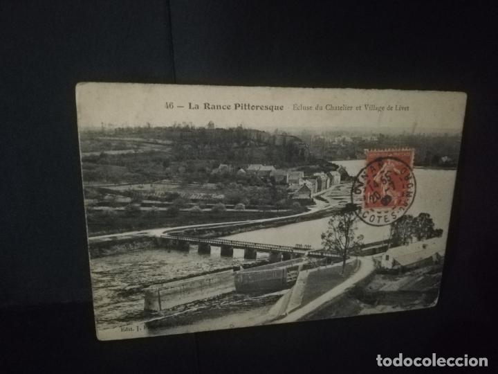 Cartoline: TARJETA POSTAL DE LA RANCE PITTORESQUE. ECLUSE DU CHATELIER ET VILLAGE DE LIVET.
