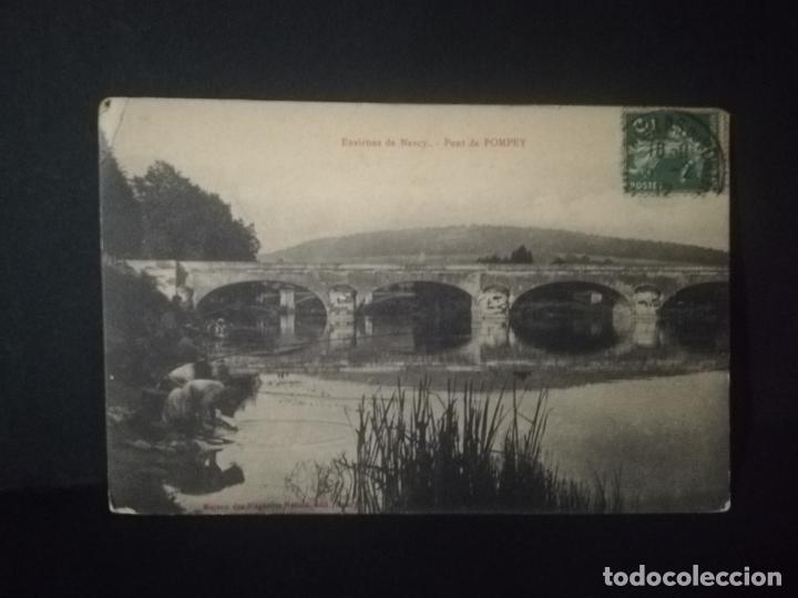 Postais: TARJETA POSTAL DE ENVIRONS DE NANCY. PONT DE POMPEI.