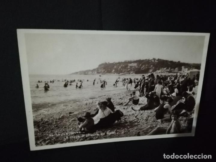 Cartes Postales: TARJETA POSTAL DE FRANCIA. LE HAVRE. LA PLAGE A L&acute;HEURE DU BAIN.