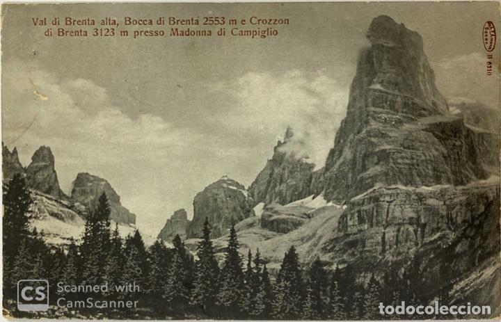 Postales: TARJETA POSTAL. ITALIA. VAL DI BRENTA ALTA. BOCCA DI BRENTA E CROZZON DI BRENTA.MADONNA DI CAMPIGLIO