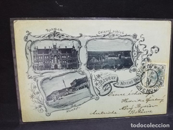 Postcards: TARJETA POSTAL REPUBLICA CHECA. RADNICE. TIPO GRUSS. POZDRAY NOVEHO BYDZOVI.