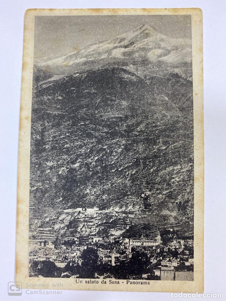 Postkarten: TARJETA POSTAL. ITALIA. UN SALUTO DA SUSA - PANORAMA.