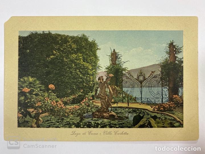 Postcards: TARJETA POSTAL. ITALIA. LOMBARDIA. LAGO DI COMO. VILLA CARLOTTA. ED. BRUNNER & CO.
