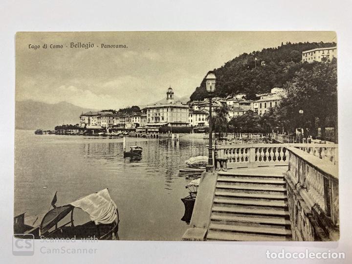 Postcards: TARJETA POSTAL. ITALIA. LOMBARDIA. BELLAGIO. LAGO DI COMO. PANORAMA. ED. BRUNNER & CO.