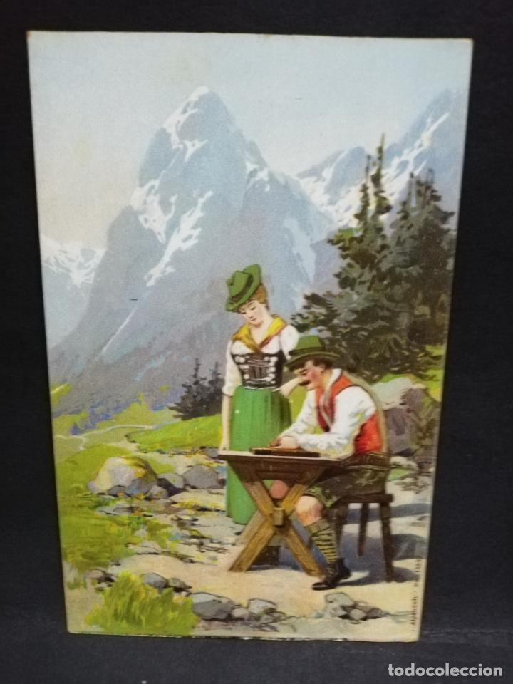 Postcards: TARJETA POSTAL DE GALANTES Y MUJERES. SUIZA.
