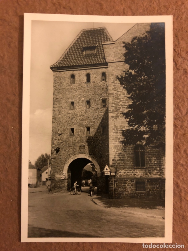 Cartes Postales: HALDENSLEBEN, STENDALER TOR. POSTAL CIRCULADA. FOTO: SCHMIDT, BERNBURG.