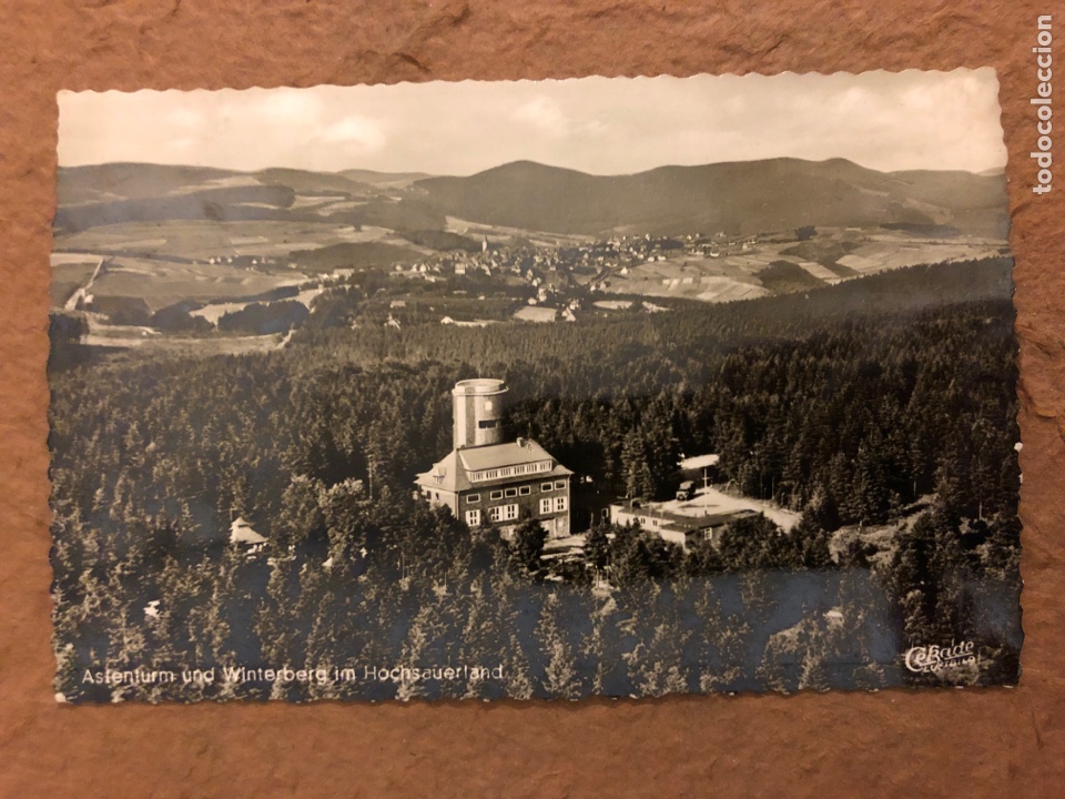 Postais: ASTENTURM UND WINTERBERG IM HOCHSAUERLAND. POSTAL CIRCULADA EN 1957. CON SELLO.