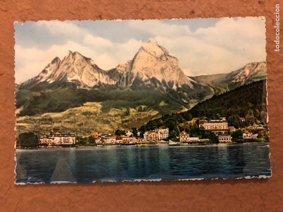 Cartes Postales: BRUNNEN UND DIE MYTHEN. POSTAL CIRCULADA EN 1957. CON SELLOSx N&deg; 40 PHOTOLOB.