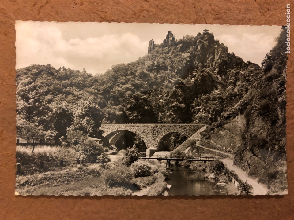 Cartes Postales: ALTENAHR, PARTIE ON DER NEUEN BR&Uacute;CKE. POSTAL CIRCULADA EN 1957. CON SELLO. AGFA ORIGINALFOTOS