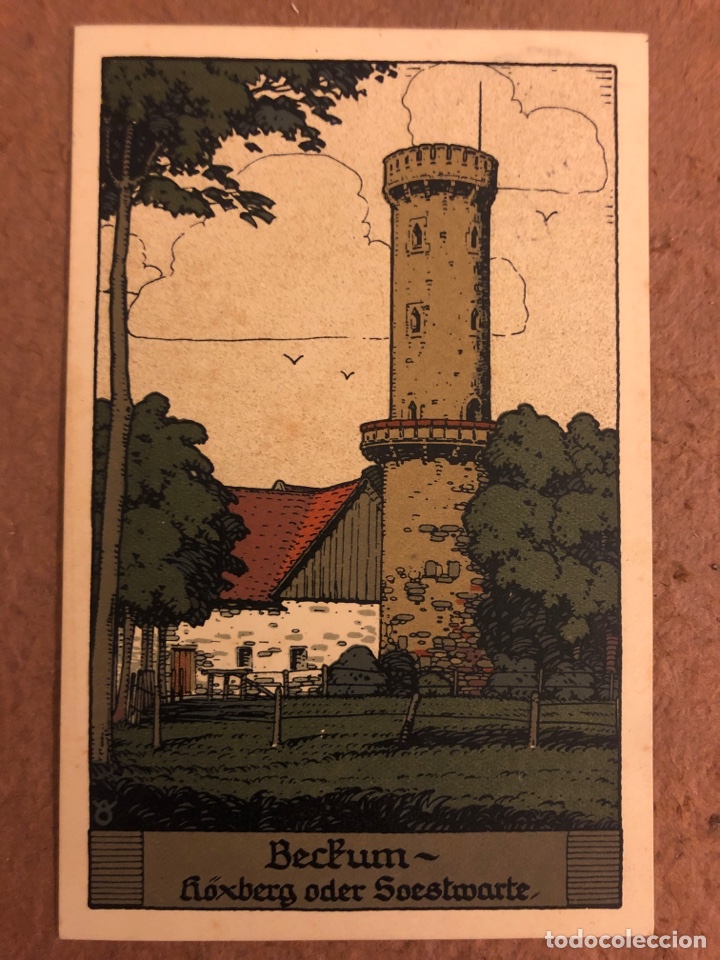 Cartes Postales: BECKUM, H&Oacute;XBERG ODER SOESTWARTE. PRECIOSA POSTAL CIRCULADA EN 1957. CON SELLO.