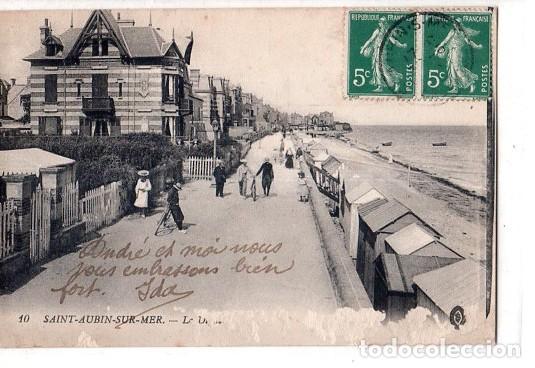 Postales: TARJETA POSTAL DE SAINT- AUBIN- SUR - MER.