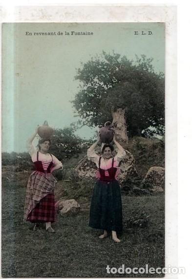 Postales: TARJETA POSTAL DE FRANCIA. EN REVENANT DE LA FONTAINE.
