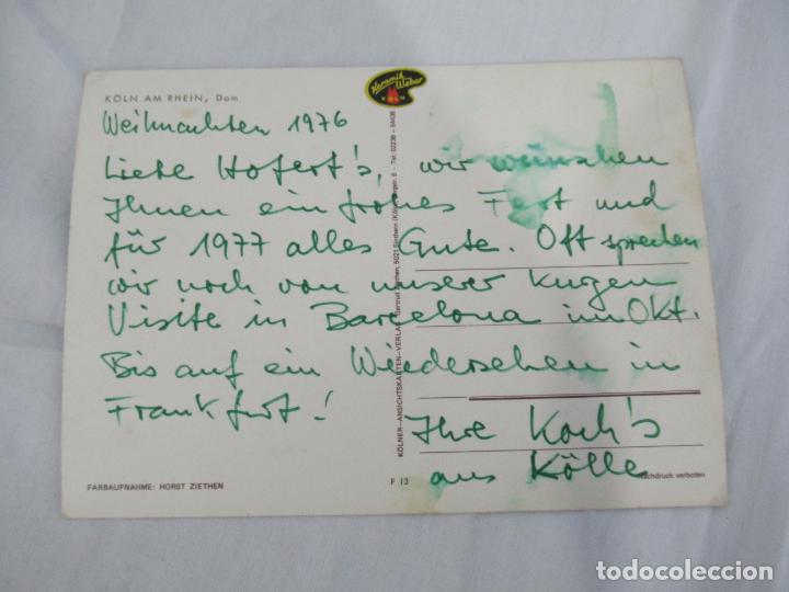 Postales: K&ouml;ln am Rhein, Dom - Escrita - Foto 2